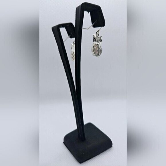 Owl and Floral Earrings - Picture 4 of 4